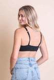 Ribbed Keyhole Bralette