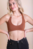 Ribbed Racerback Bralette XS/S / Copper