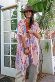 Wallflower Bloom Kimono Pink